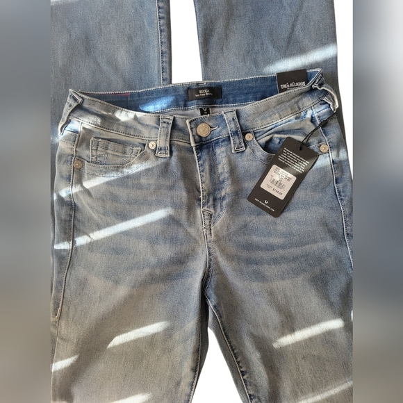 True Religion Becca Mid Rise Blue Jeans Size 29 - Picture 2 of 4